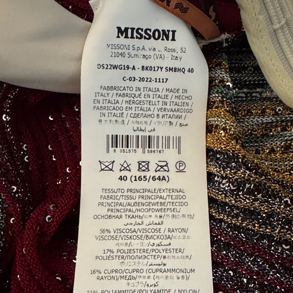 Missoni Vibrant Long Sleeve Dress - Picture 6 of 7